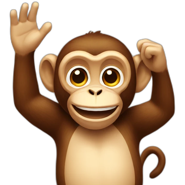 monkey-waving emoji