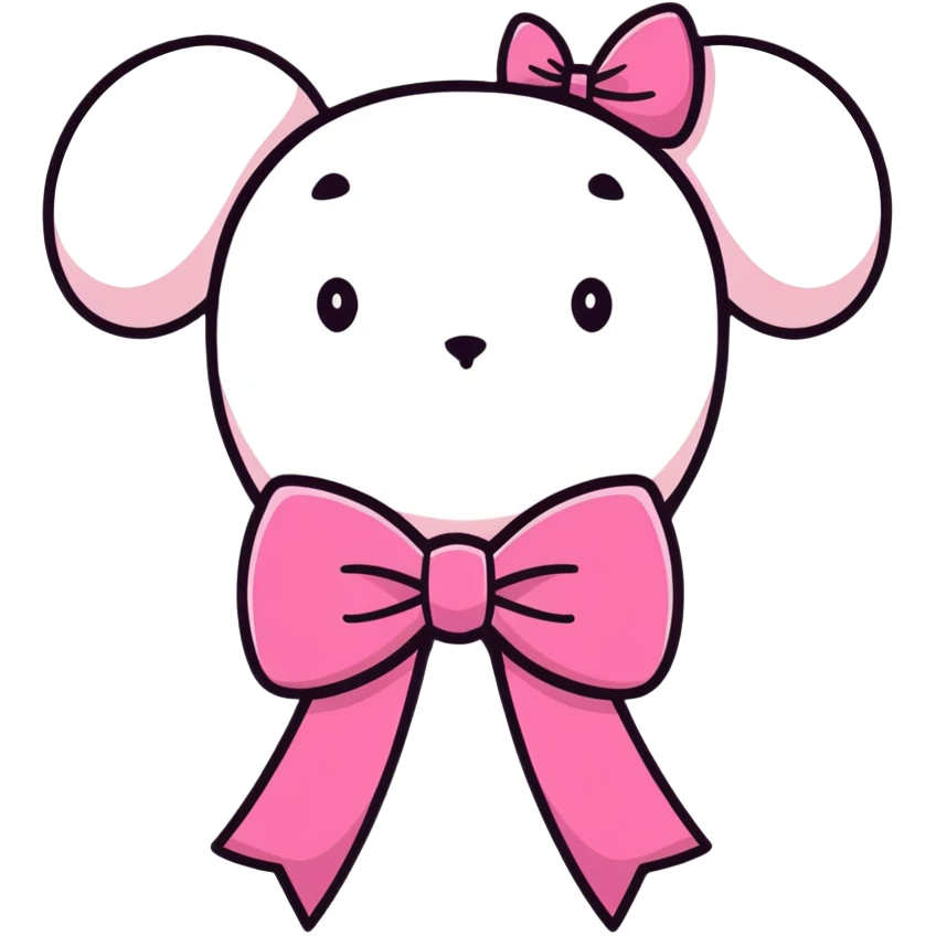Pink bow  emoji