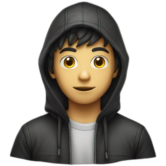 Kid boy hacker emoji