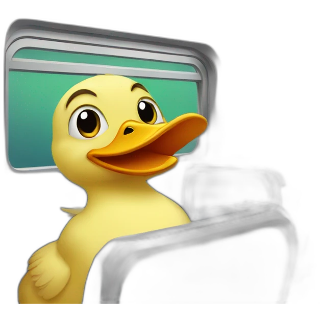 duck on train emoji