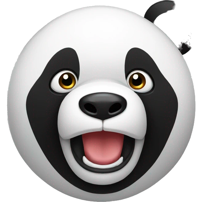 Shocked panda emoji