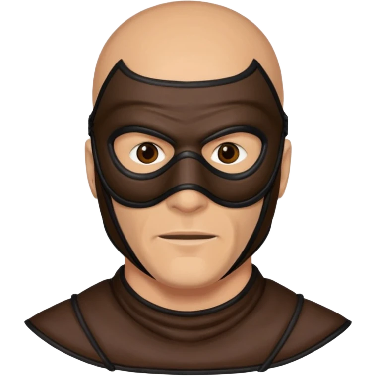 bdsm slave leather mask fullhead on man  emoji