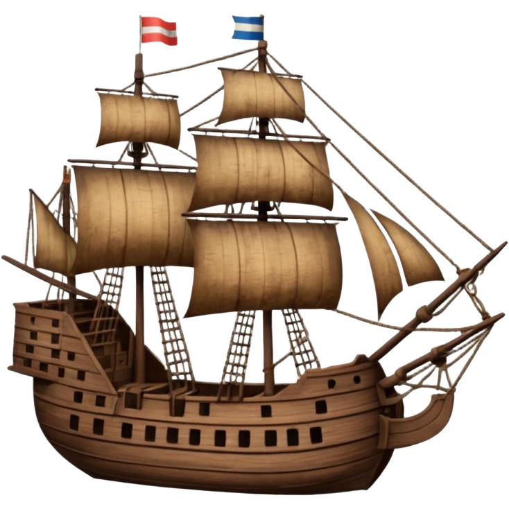 Batavia the Dutch East India Company ship, no flags emoji