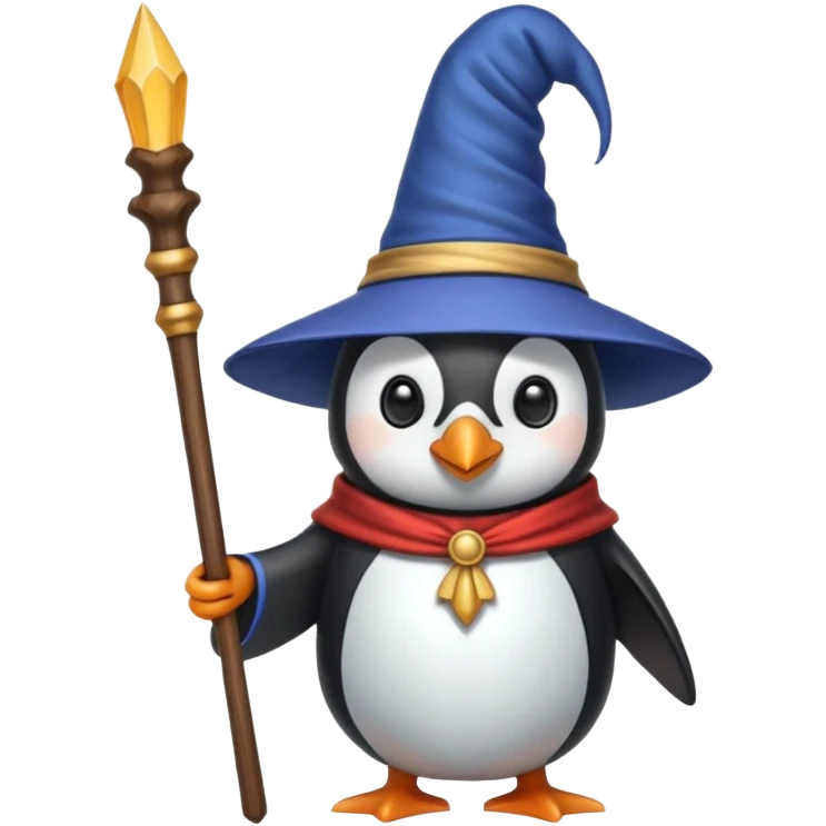 Penguin Wizard emoji