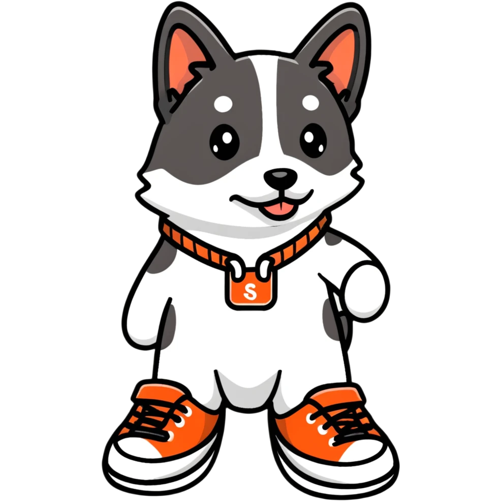 Perro con tenis emoji