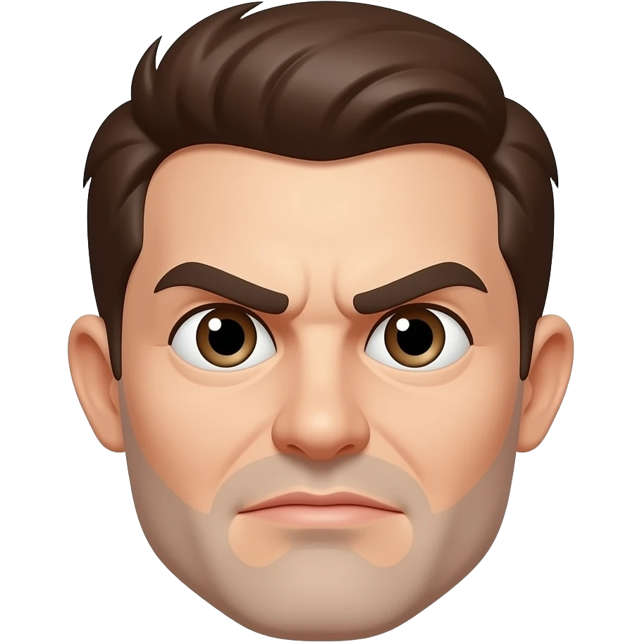 funny face with mad face emoji