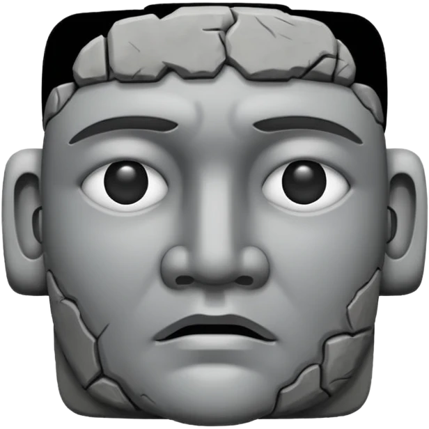 Make this emoji in professional vesion 🗿 emoji
