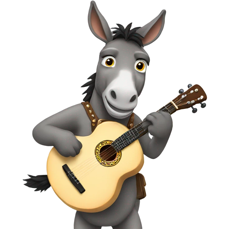 A donkey playing a banjo  emoji