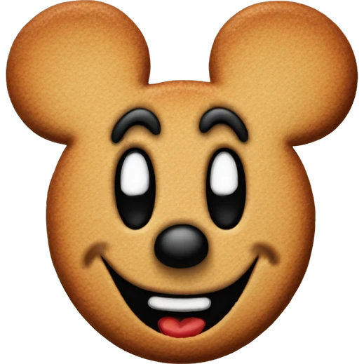 mickey mouse gingerbread  emoji