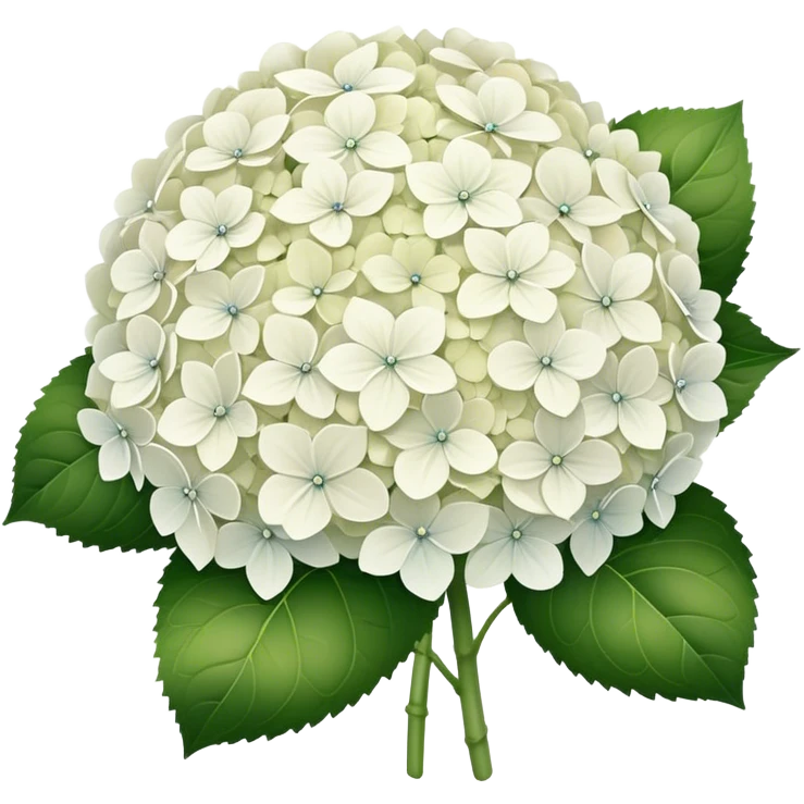 White hydrangea  emoji