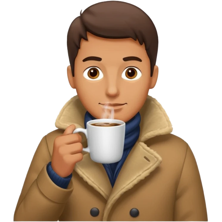 hot coffee guy emoji