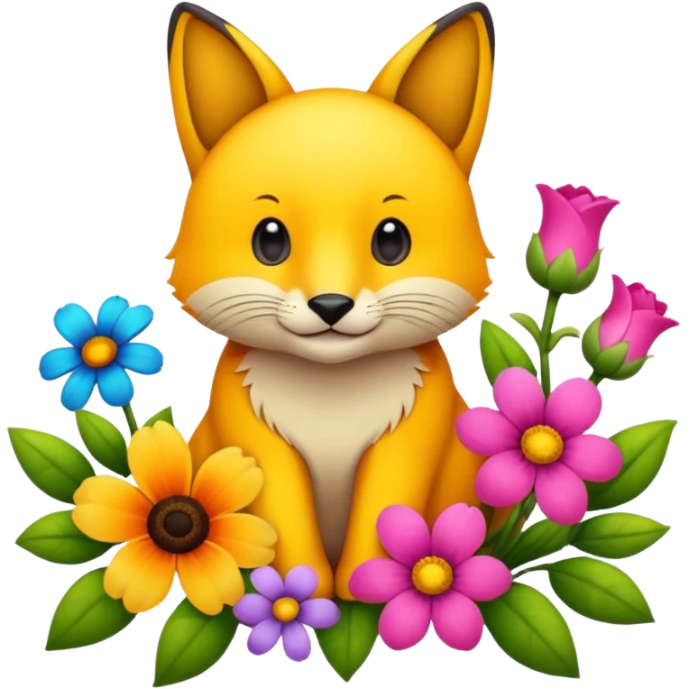 аnimals and flowers emoji