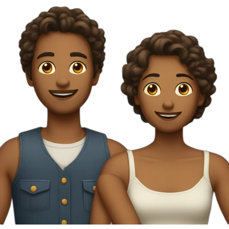 trois amis emoji