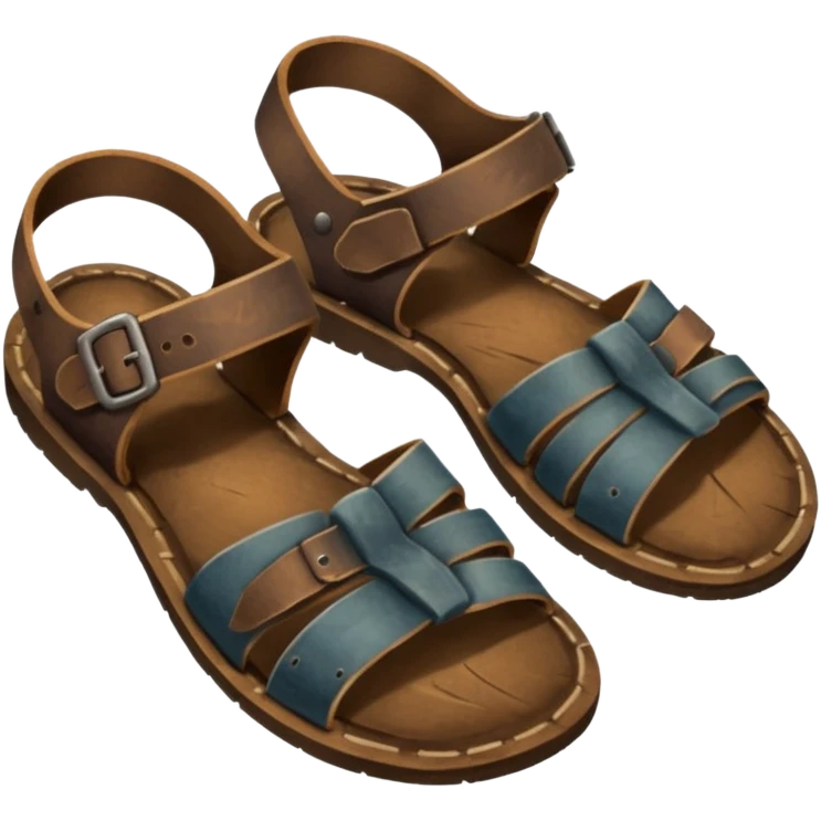 antique men's sandals
 emoji