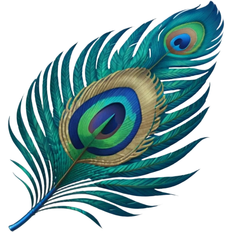 Peacock feather emoji