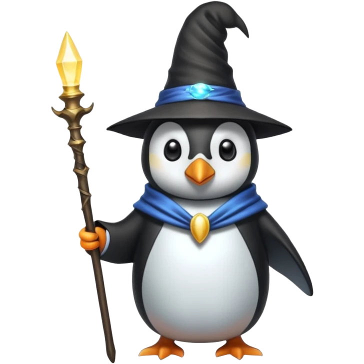 Penguin Wizard emoji