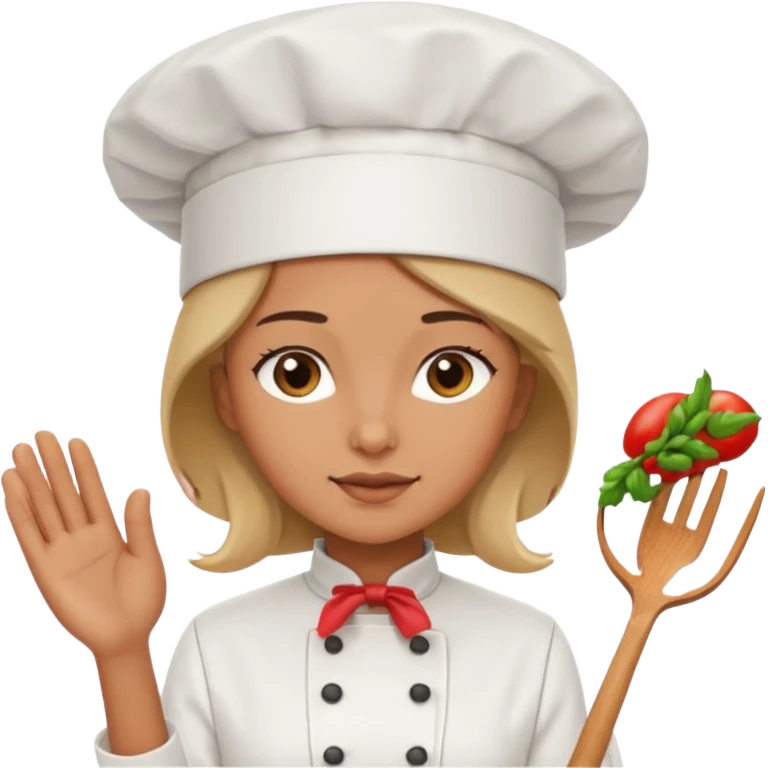 woman wearing chef hat emoji
