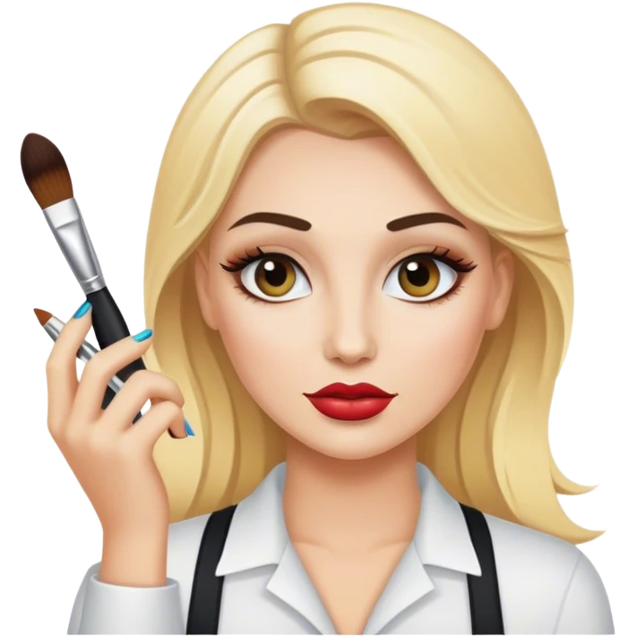 blonde makeup artist emoji
