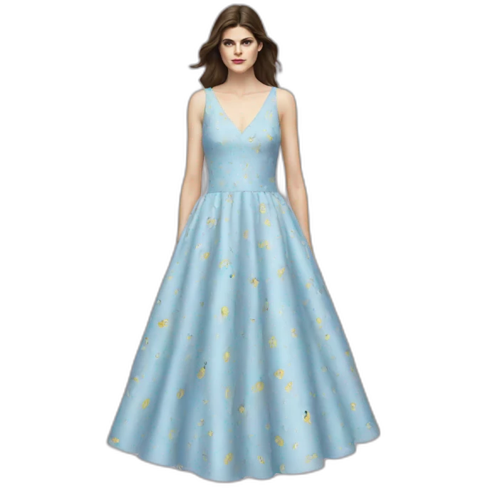 Alexandra Daddario dress emoji