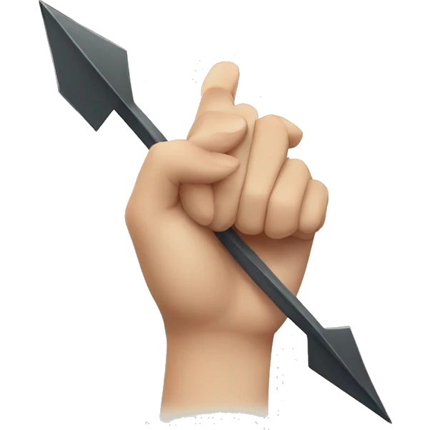  hand arrow emoji