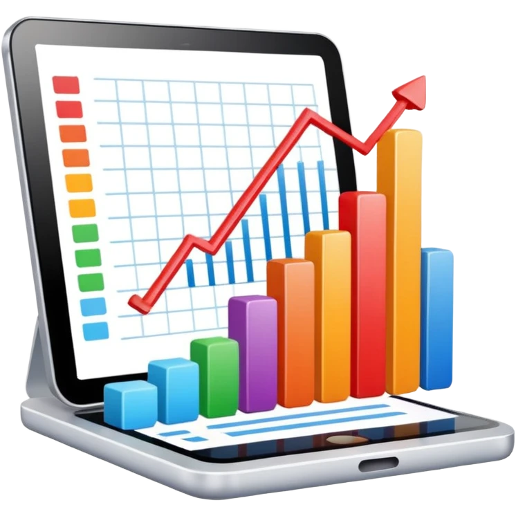 data analyze report chart no technology emoji