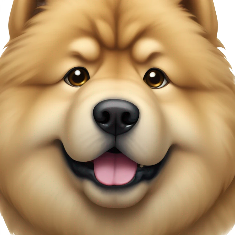 Chow Chow dog crying tears emoji