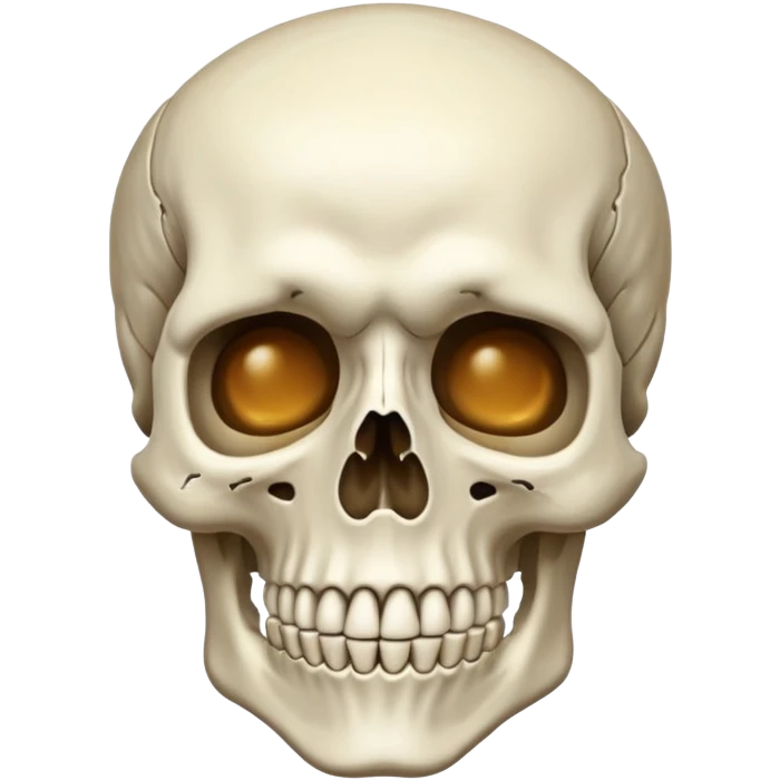 Skeleton wrinkled  emoji