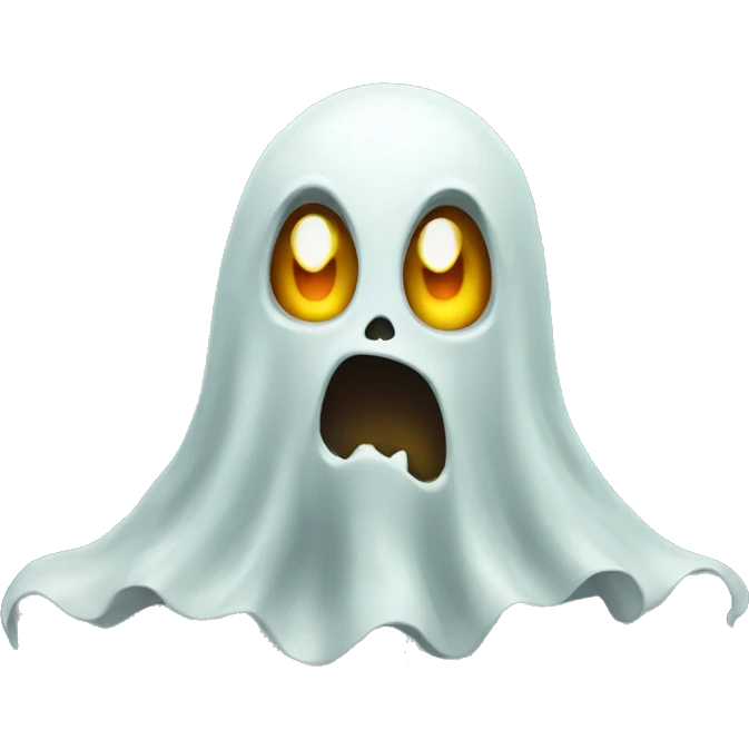Scary ghost emoji