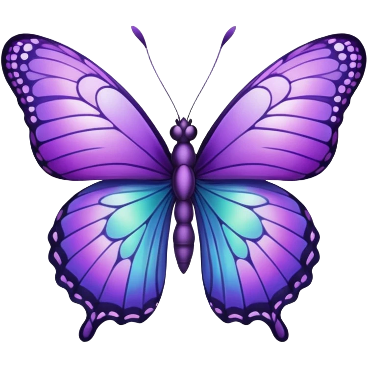 Purple butterfly emoji