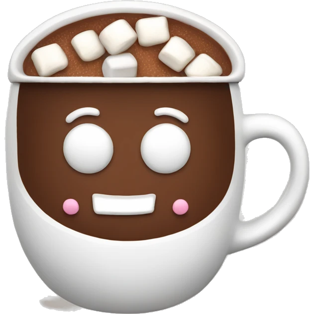 hot chocolate with marshmallows emoji
