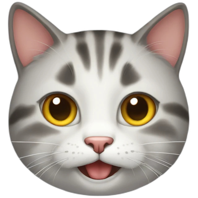 a cat super happy emoji