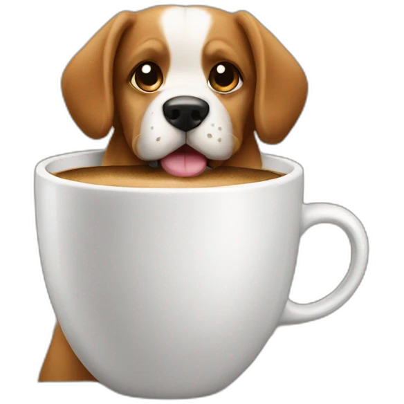 dog-coffe emoji