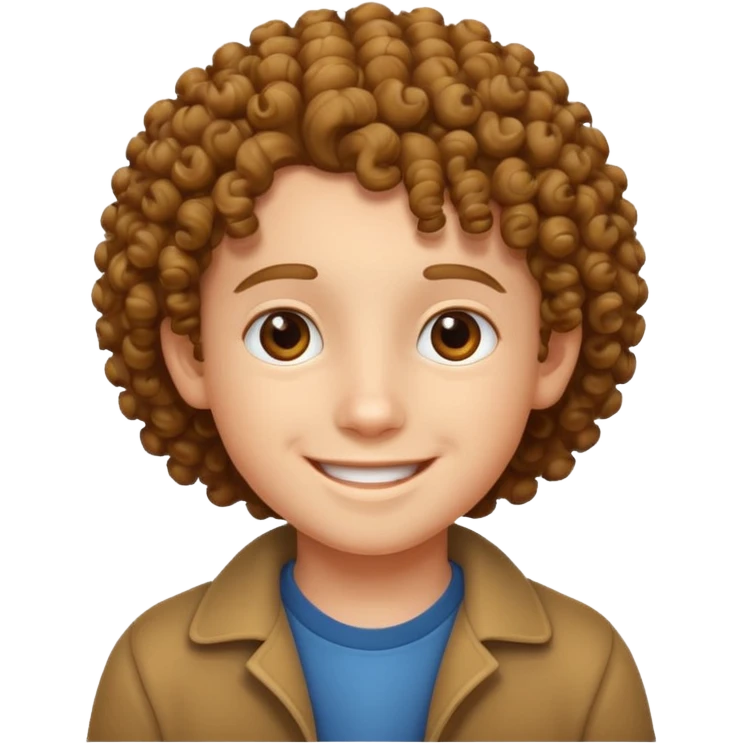 curly haired kid emoji