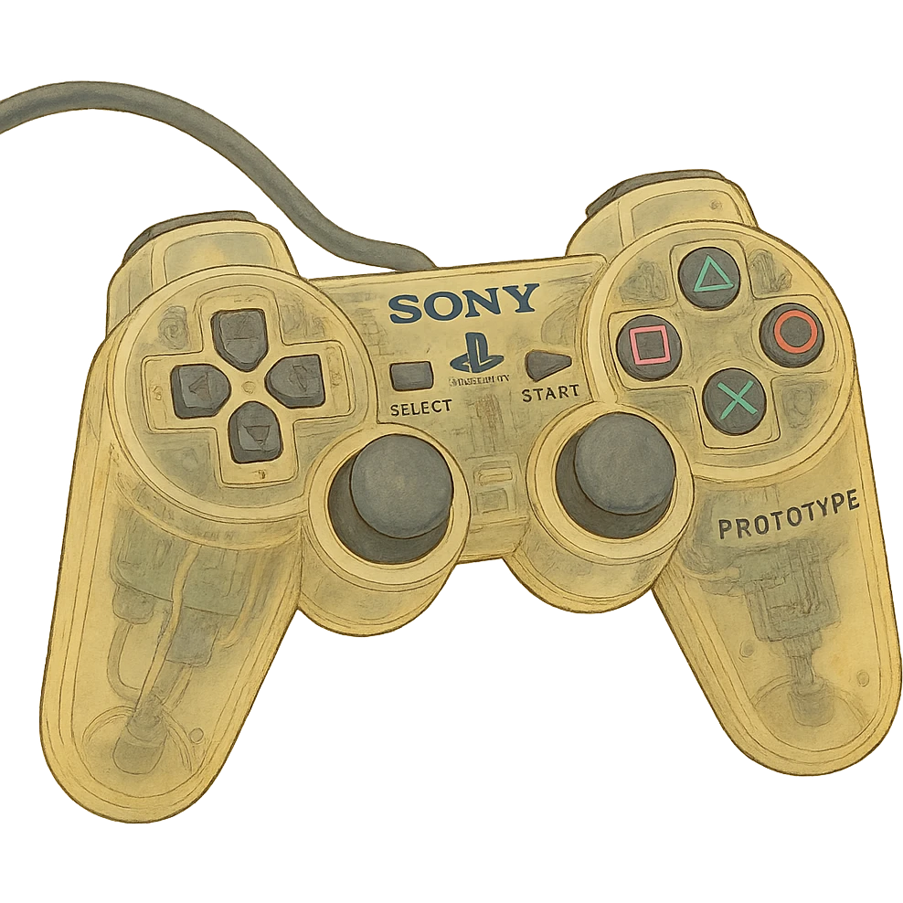 ghibli style PlayStation 1 Controller Prototype Game emoji