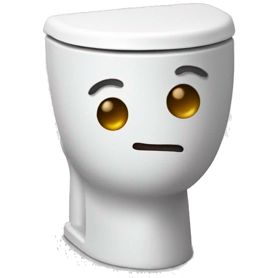 Toilet with a head sticking out emoji