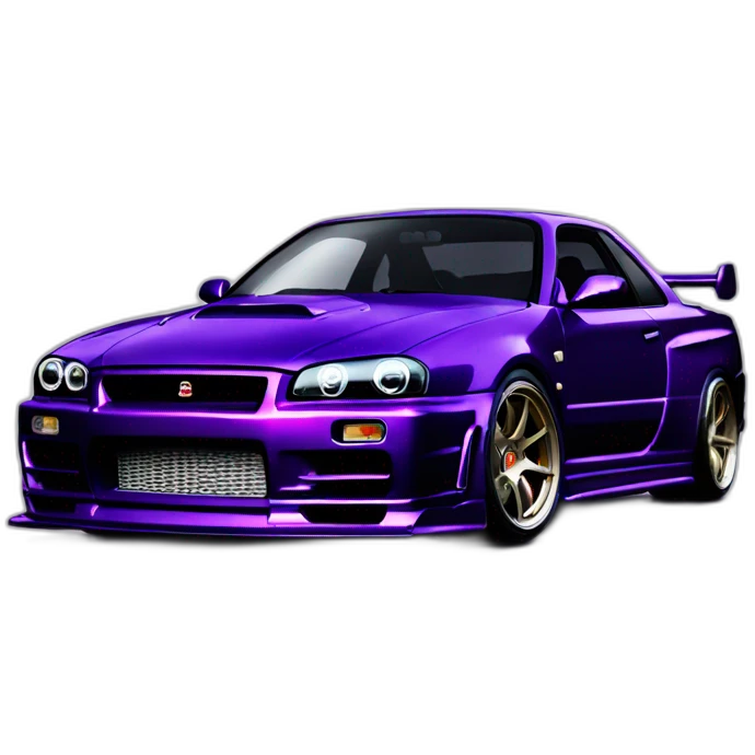 gtr r34 midnight purple emoji