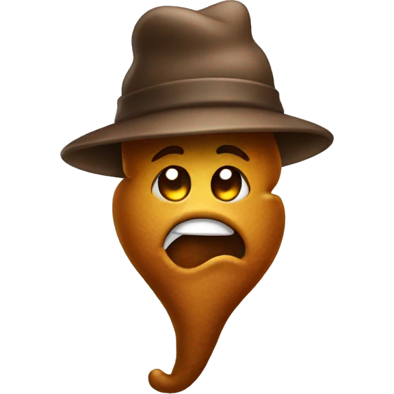 poop wearing a hat emoji