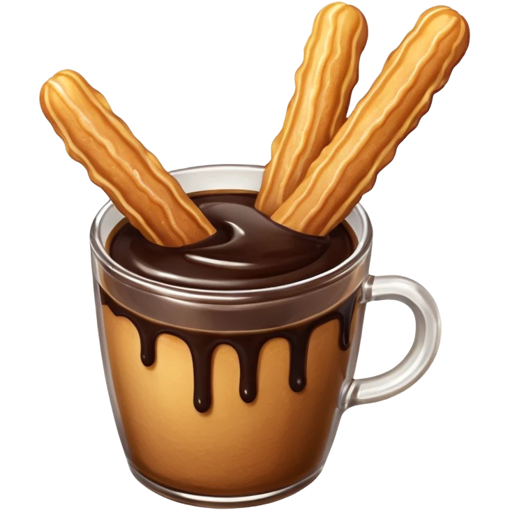 churros and chocolate sauce emoji