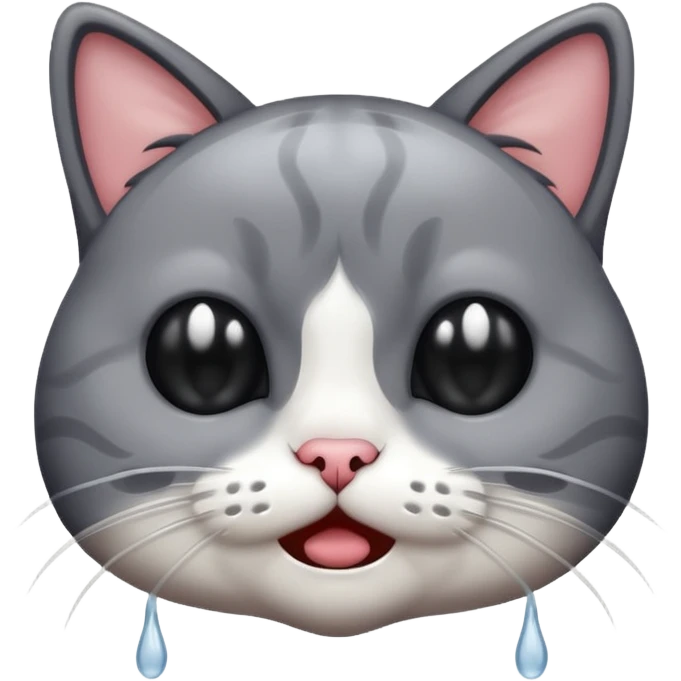 Cat crying emoji