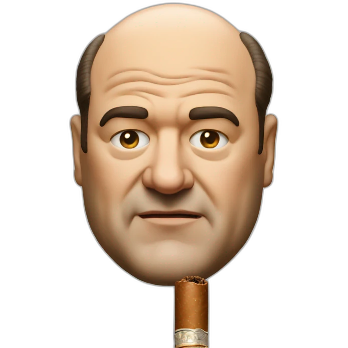 Tony Soprano Face with Cigar emoji