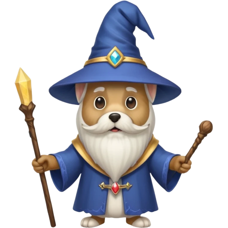 Dog wizard emoji
