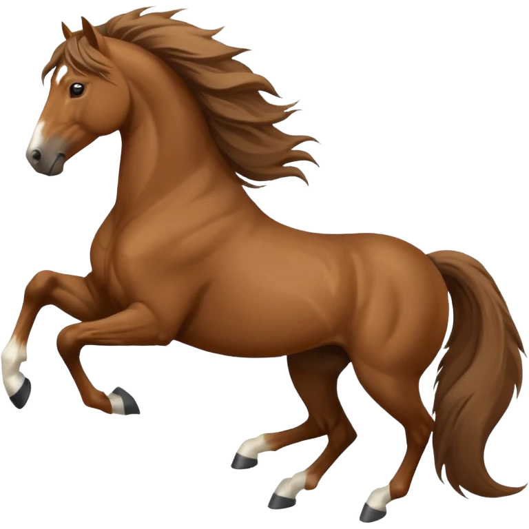 galloping horse side view emoji
