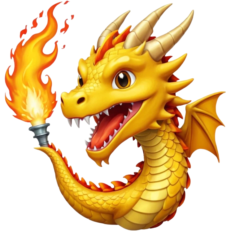Slick dragon mixed cananoli dragon =yellow color:col <biner fire birsting mouth /ring tips Z realistic ‘’.”.3.0e% emoji