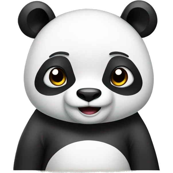 a panda that are thinking about something  emoji