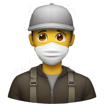 guy with coivd mask emoji