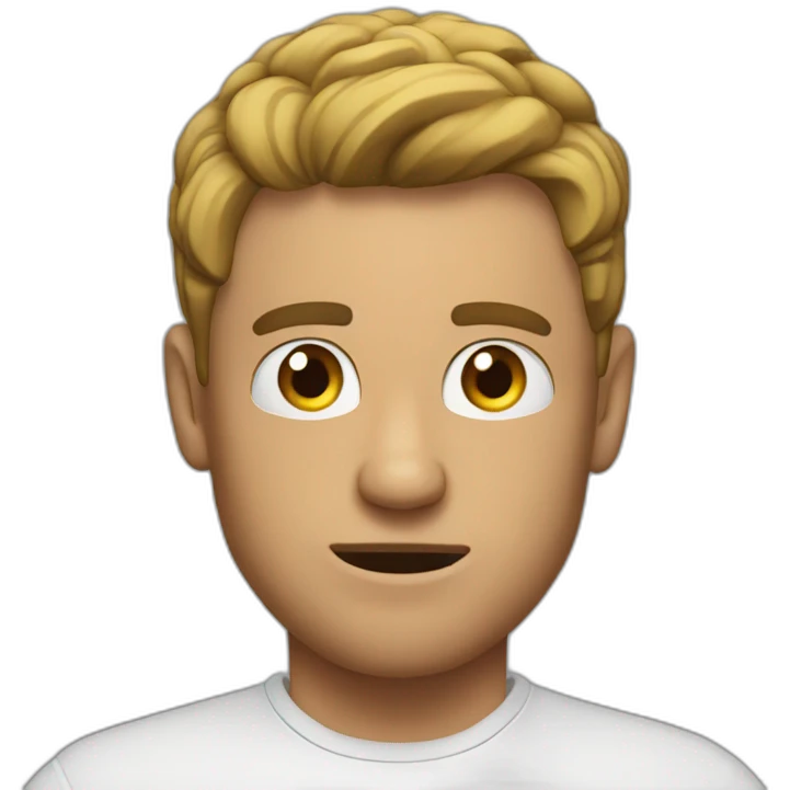 Guy jacked out of his mind emoji