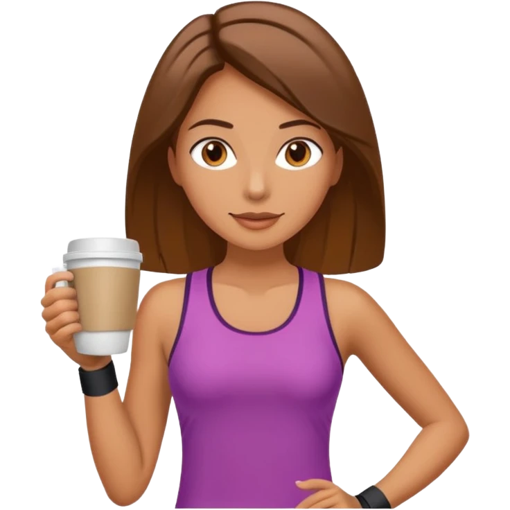 Morning Coffee Runner bwoman  emoji