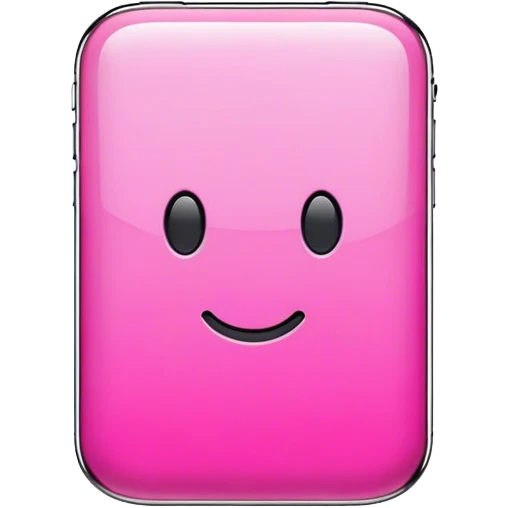 pink iphone emoji