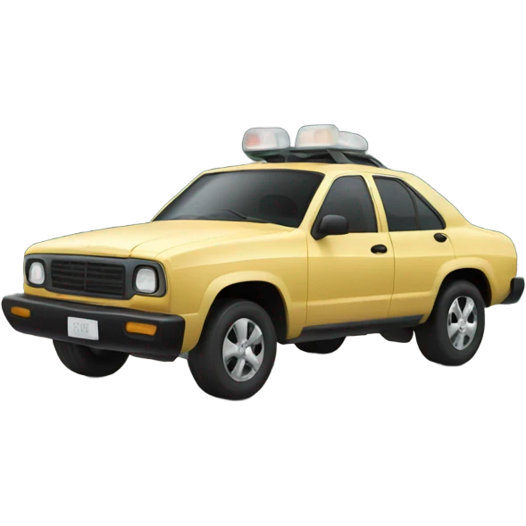 driving car mountain emoji