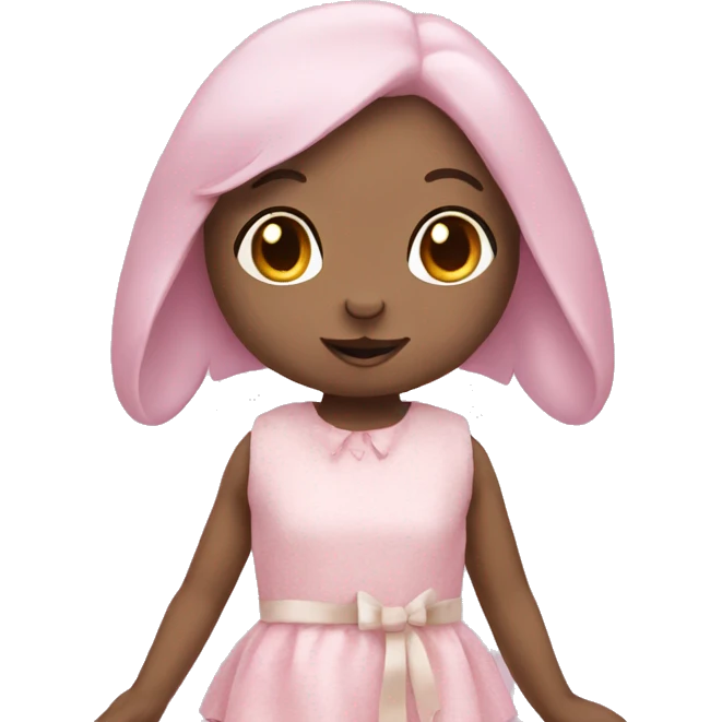 pastel pink rabbit doll emoji